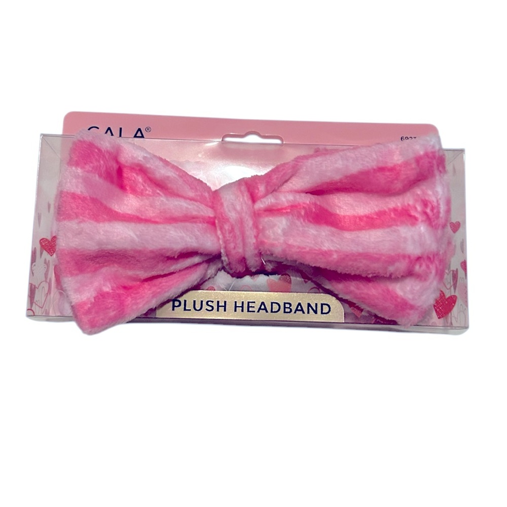 Cala Pink Striped Spa Headband